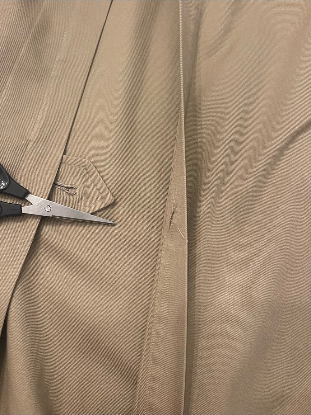 Burberry Khaki Double-Breasted Trench Coat with Waist Belt - Picture 16 of 16